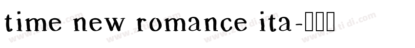 time new romance ita字体转换